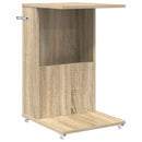 Sidebord med hjul Sonoma eg 40 x 35 x 60 cm Konstrueret træ