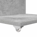 Sidebord med hjul Beton Grå 40 x 35 x 60 cm Konstrueret træ