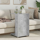 Sidebord med hjul Beton Grå 40 x 35 x 60 cm Konstrueret træ