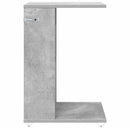 Sidebord med hjul Beton Grå 40 x 35 x 60 cm Konstrueret træ