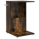 Sidebord 40 x 35 x 60 cm Konstrueret træ Røget eg