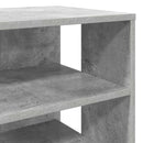 Sko skab med hylde 2 pcs Beton Grå Konstrueret træ