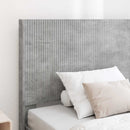 Sengestel med opbevaring og hovedgærde Betongrå 90 x 200 cm