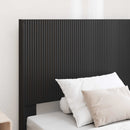 Sengestel med opbevaring og hovedgærde Sort 75 x 190 cm