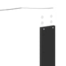 Sengestel med hovedgærde Sort 160 x 200 cm Massiv fyrretræ