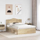 Sengestel med hovedgærde Sonoma eg 150 x 200 cm Massiv fyrretræ