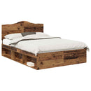 Sengestel Gammelt træ 150 x 200 cm Massiv fyrretræ