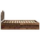 Sengestel Gammelt træ 150 x 200 cm Massiv fyrretræ