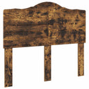 Sengestel med hovedgærde Røget eg 135 x 190 cm Massiv fyrretræ