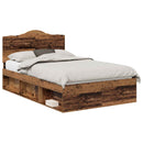 Sengestel Gammelt træ 135 x 190 cm Massiv fyrretræ