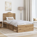 Sengestel med hovedgærde Artisan eg 90 x 200 cm Massiv fyrretræ