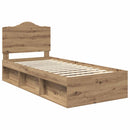 Sengestel med hovedgærde Artisan eg 90 x 190 cm Massiv fyrretræ