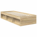 Sengestel med hovedgærde Sonoma eg 75 x 190 cm Massiv fyrretræ