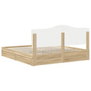 Opbevaringsseng Sonoma eg 180 x 200 cm Konstrueret træ