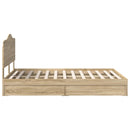Opbevaringsseng Sonoma eg 160 x 200 cm Konstrueret træ