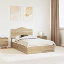 Opbevaringsseng Sonoma eg 135 x 190 cm Konstrueret træ