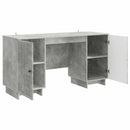 Bord Betongrå Konstrueret træ 142,5 x 50 x 75 cm