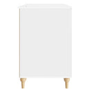 Bord med hylde Gloss Hvid 142,5 x 50 x 75 cm Konstrueret træ