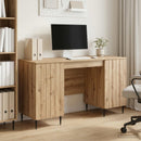 Bord med hylde Artisan-eg 142,5 x 50 x 75 cm Konstrueret træ