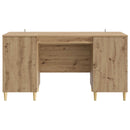 Bord med hylde Artisan-eg 142,5 x 50 x 75 cm Konstrueret træ