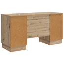Bord med hylde Artisan-eg 142,5 x 50 x 75 cm Konstrueret træ
