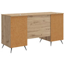 Bord med hylde Artisan-eg 142,5 x 50 x 75 cm Konstrueret træ