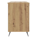 Bord med hylde Artisan-eg 142,5 x 50 x 75 cm Konstrueret træ