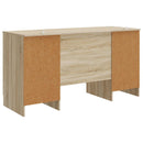 Bord med hylde Sonoma-eg 142,5 x 50 x 75 cm Konstrueret træ