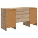 Bord med hylde Artisan-eg 142,5 x 50 x 75 cm Konstrueret træ