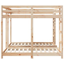 Trippel køjesengramme Brun 160 x 200 cm Massiv fyrretræ