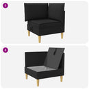 Sofa med opbevaring Stof