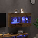 TV vægskab Gammelt træ 98,5 x 30 x 60,5 cm Konstrueret træ