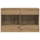 TV vægskab Artisan Egetræ 98,5 x 30 x 60,5 cm Konstrueret træ