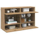TV vægskab Artisan Egetræ 98,5 x 30 x 60,5 cm Konstrueret træ
