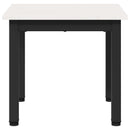 Sofabord Hvid 40 x 40 x 36 cm Massiv fyrretræ