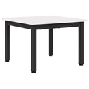 Sofabord Hvid 50 x 50 x 36 cm Massiv fyrretræ