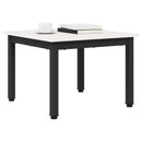 Sofabord Hvid 50 x 50 x 36 cm Massiv fyrretræ