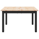 Sofabord Naturfarvet 60 x 60 x 36 cm Massiv fyrretræ