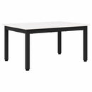 Sofabord Hvid 70 x 50 x 36 cm Massiv fyrretræ