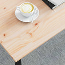 Sofabord Naturfarvet 100 x 50 x 45 cm Massiv fyrretræ