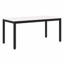 Sofabord Hvid 100 x 50 x 45 cm Massiv fyrretræ