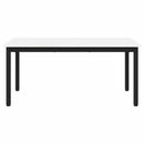 Sofabord Hvid 100 x 50 x 45 cm Massiv fyrretræ