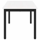 Sofabord Hvid 100 x 50 x 45 cm Massiv fyrretræ