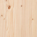 Sofabord Naturfarvet 80 x 80 x 45 cm Massiv fyrretræ