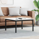 Sofabord Hvid 80 x 80 x 45 cm Massiv fyrretræ