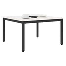Sofabord Hvid 80 x 80 x 45 cm Massiv fyrretræ