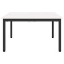Sofabord Hvid 80 x 80 x 45 cm Massiv fyrretræ