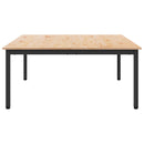 Sofabord Naturfarvet 100 x 100 x 45 cm Massiv fyrretræ