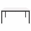 Sofabord Hvid 100 x 100 x 45 cm Massiv fyrretræ