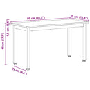 bænk Naturfarvet 80 x 35 x 45 cm Massiv fyrretræ